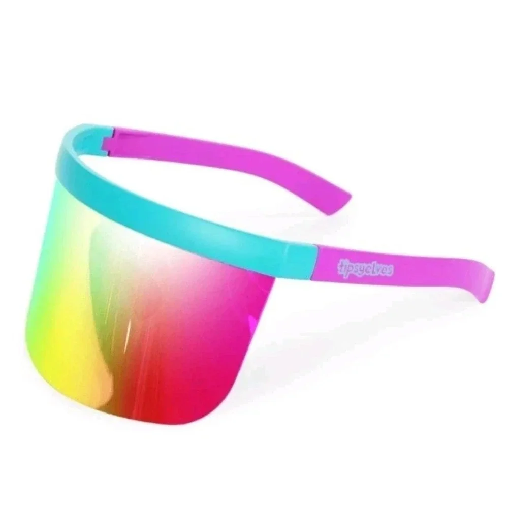 TIPSY ELVES SORBET SUNRISE VISOR SUNGLASSES IN‎ HARD CASE - NEW!!